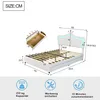 A diagram of a bed with dimensions and icons indicating features. Náhľad obrázku produktu