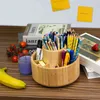 Stifthalter,Bamboo Desk Organizer, große Kapazität Pen Produktbild-Vorschau 5