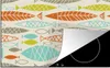 KitchenYeah© Herdabdeckplatte Fisch - 50er Jahre - Muster , Produktbild-Vorschau 1