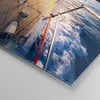 Bilder auf glas - Segelboot Meer - 100x70cm - Glasbilder - Produktbild-Vorschau 5