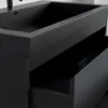 LOMAZOO Badezimmermöbel - Matt Schwarz - Badmöbel - 80cm Produktbild-Vorschau 8