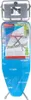 An ironing board is shown in its packaging. Produktbild-Vorschau