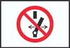 Schalten verboten Symbol Schild A2 Rückseite selbstklebend Produktbild-Vorschau 1
