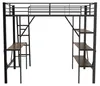 Łóżko piętrowe 90 x 200 cm z biurkiem i 3 dużymi półkami, Podgląd zdjęcia produktu 6