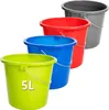 Haushaltseimer 4er Set farbig, 5L, stabil, Messskala, Produktbild-Vorschau 1