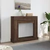 vidaXL Krbová obestavba hnědý dubový vzhled 100x30x87,5 cm Náhled obrázku produktu 3