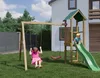 Fungoo Spielturm "Lucas" natur mit Doppelschaukel, Rutsche Produktbild-Vorschau 15