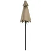 vidaXL Parasol Taupe 200 x 224 cm Aluminium Voir les images du produit 4