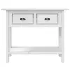 vidaXL Konzolový stolek BODO White 91x35x74 cm z masivního Náhled obrázku produktu 3