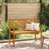 vidaXL Bank voor buiten, natuurlijke stijl, 110 x 56 x 90 Productafbeelding-voorbeeld 1