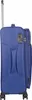 A blue suitcase shown from the side. Voir les images du produit