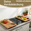LS-LebenStil XL Holz Schneidebrett Herdabdeckplatte 50x28cm Produktbild-Vorschau 4