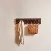 Massivholz Multifunktionale Wandgarderobe Wandhaken Produktbild-Vorschau 1
