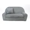 Mini-Kindersofa - Kindersofa aus Cord in Hellgrau Produktbild-Vorschau 5