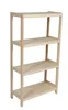 Scaffale a colonna in faggio massiccio, 4 ripiani, 133 × 50 Anteprima dell’immagine prodotto 1