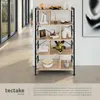 A tall, multi-shelf bookcase filled with decorative items, placed in a modern interior setting. Náhled obrázku produktu