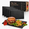 18er Set 30x20cm Schieferplatte grau, Servierplatte Produktbild-Vorschau 1