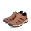 Rieker Herren Echtleder Slipper braun, Herren:43 EU Produktbild-Vorschau 1