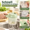 Elektrischer Gemüseschneider kabellos, 4-in-1 Mini Produktbild-Vorschau 4