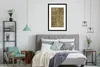 MuchoWow® Gerahmtes Poster Muster - Kariert - Gold 60x90 cm Produktbild-Vorschau 7
