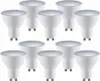 A group of white LED light bulbs arranged in rows on a white background. Anteprima dell’immagine prodotto