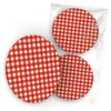 itenga 40x Bierdeckel rot weiß kariert Untersetzer 10,7cm Produktbild-Vorschau 2
