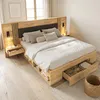 Clinvia Doppelbett 180*200cm, Stauraumbett, holzbett, Produktbild-Vorschau 5