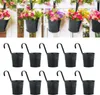 10 kusov 10 cm kovových závesných kvetináčov s odnímateľným Náhľad obrázku produktu 1