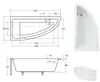 Badewanne PRAKTIKA 150 x 70 mit Füßen , mit Siphon und Produktbild-Vorschau 4