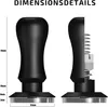 Tamper pour Espresso 51 mm Acier Inoxydable Calibré Noir Voir les images du produit 3