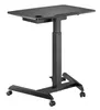 A black adjustable laptop desk with wheels. Produktbild-Vorschau