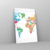 Bilder auf glas - Einteilig - Karte Worte Welt Geographie - Produktbild-Vorschau 4