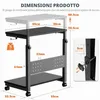 PC Tower Ständer mit Rollen, höhenverstellbar 50,5–80,5 cm, Produktbild-Vorschau 6