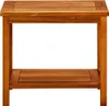A wooden side table with two shelves, shown against a white background. Náhled obrázku produktu