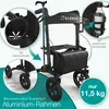 ELONEO Rollator faltbar mit Sitz, Outdoor Rollator mit Produktbild-Vorschau 7