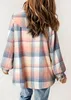 ASKSA Femme Veste d'hiver à carreaux Oversize Manches Voir les images du produit 3