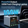 [GaN Tech] WLX-F4 PD100W – Stacja ładowania biurkowa z 8 Podgląd zdjęcia produktu 4