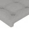 vidaXL LED Kopfteil Hellgrau 147x16x78/88 cm Stoff - LED Produktbild-Vorschau 6