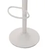 Close-up view of the base and footrest of a white bar stool. Náhľad obrázku produktu