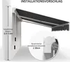Outdoor manuelle Gelenkarmmarkise Markise 395cm mit Produktbild-Vorschau 7