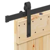 vidaXL Posuvné dveře NARVIK Přírodní a černé 100 x 210 cm Náhled obrázku produktu 6