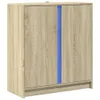 LED-Sideboard Sonoma-Eiche 77x34x85 cm Holzwerkstoff Produktbild-Vorschau 3