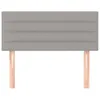 vidaXL Čelo postele Light Grey 100x5x78/88 cm Látka Náhľad obrázku produktu 3