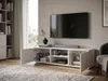 Meuble TV bas 120 cm blanc. Meuble TV naturel avec Voir les images du produit 3