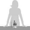 A silhouette of a person is shown behind a small metal figurine of a barbecue grill master. A ruler is placed next to the figurine to indicate its size. Produktbild-Vorschau