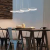 ZMH luce a sospensione bianca 4 fiamme tavolo da pranzo LED Anteprima dell’immagine prodotto 7