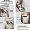 TWSOUL Schminktisch Mini-Schminktisch mit LED-Spiegel, Produktbild-Vorschau 5