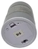 LED Kerze Grau Glas hochglanz 3D Flamme 6 Stunden Timer 10 Produktbild-Vorschau 3