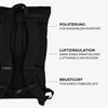 Roll Top Rucksack HYBRID 31l Fahrradrucksack Produktbild-Vorschau 5