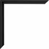 A black picture frame corner on a white background. Produktbild-Vorschau